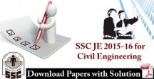 SSC JE Papers for Civil PDF
