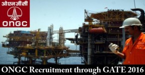 ONGC Recruitment through GATE 2016