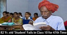 82-year-old 'student' fails class 10 exam for 47th time