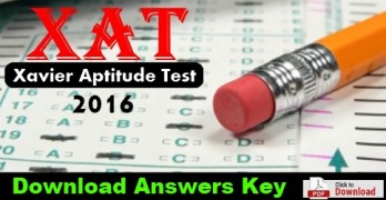 XAT 2016 Answers Key
