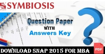 SNAP 2015 Question Paper and Answer Key