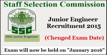 SSC Junior Engineer Exam 2015