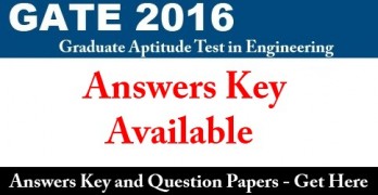 GATE 2016 Answer Key