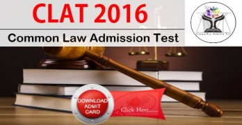 CLAT 2016 Admit Card