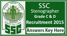 SSC Stenographer Answer Key