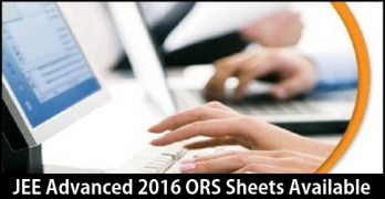 JEE Advanced 2016 ORS Sheets
