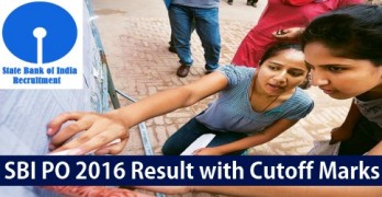 SBI PO Result 2016
