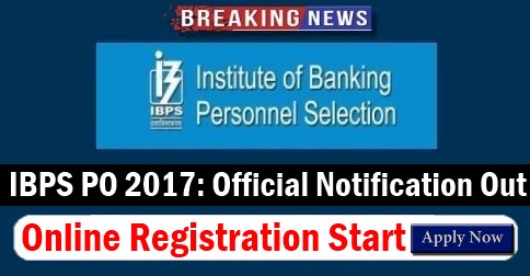 IBPS PO 2017 Online Registration