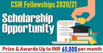 CSIR Fellowships 2021 List