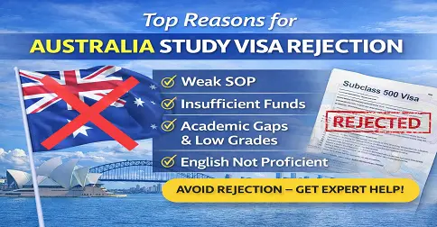 Reasons for Australia Study Visa Rejection