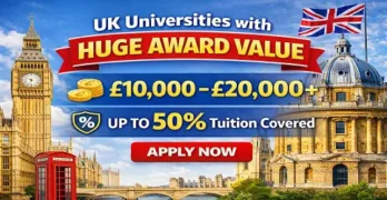 study in uk with high scholarships for indian students